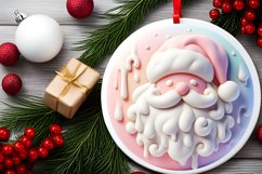 Santa Winter Martzipan Round Ornament PNG Product Image 2