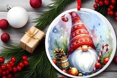 Round Christmas Gnome Sublimation PNG Product Image 2