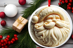 Round Christmass Ornament Sublimation|Clipart Product Image 2