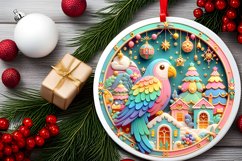 Round Christmas Ornament Sublimation|Clipart Product Image 2