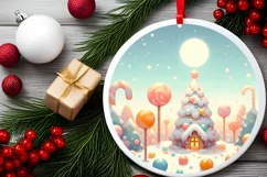 Detailed Candy Christmas Sublimation PNG Product Image 1