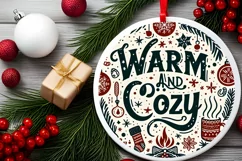 Christmas Vector Warm and Cozy Sublimation PNG Product Image 2