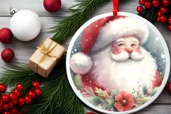Watercolor Santa Christmass PNG Product Image 2