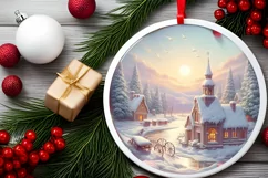 Detailed Pastel Molten Candy Christmas Digital Painting Product Image 1