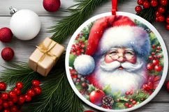 Santa Christmas Winter Scene PNG Product Image 2