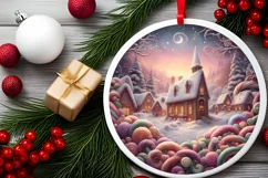 Detailed Candy Christmas Scene PNG Product Image 2