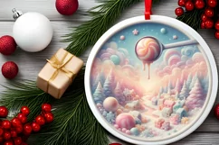 Detailed Candy Christmas Scene PNG Product Image 2