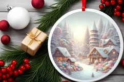 Detailed Candy Christmas Scene PNG Product Image 1