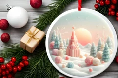 Detailed Candy Christmas Scene PNG Product Image 2