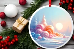 Detailed Candy Christmas Scene PNG Product Image 1