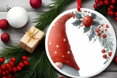 Colorful Christmas Gnome PNG Product Image 2