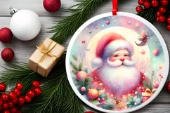 Colorful Santa Christmas Image PNG Product Image 2