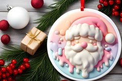 Santa Winter Martzipan Round Ornament PNG Product Image 2