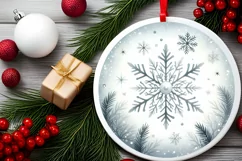 Watercolor Snowflake Winter PNG Product Image 2