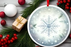 Watercolor Snowflake Winter PNG Product Image 2