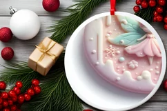 Christmas Fairy Sublimation PNG Product Image 1