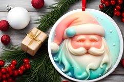 Round Christmass Santa PNG Product Image 2