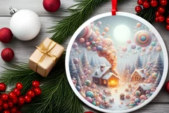 Detailed Candy Christmas Sublimation PNG Product Image 2