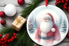 Santa Winter Watercolor PNG Product Image 1