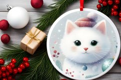 Cat Christmas Ornament PNG Product Image 2
