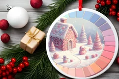 Christmas Scene made of Molten Candy Sublimation PNG Product Image 2