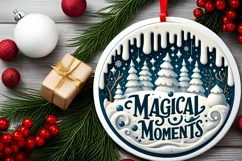 Christmas 3D Round SVG Magical Moments Product Image 2