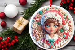 Santa's Girl Melting Edges Sublimation PNG Product Image 2