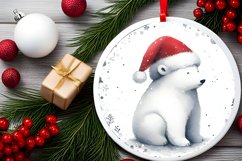 Very Christmas Polar Bear Ornament PNG Product Image 2