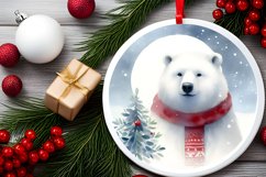 Very Christmas Polar Bear Ornament PNG Product Image 2