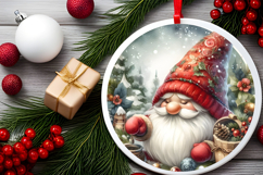 Round Christmass Ornament Sublimation|Clipart Product Image 2