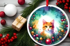 Round Penguin Christmass Sublimation PNG Product Image 2