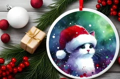 Round Penguin Christmass Sublimation PNG Product Image 2