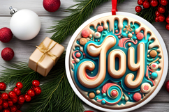 Round Christmass Ornament Sublimation|Clipart Product Image 2