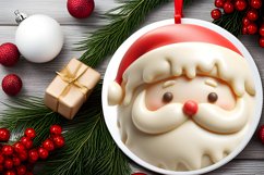 Round Santa Martzipan PNG Product Image 2