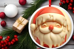 Round Santa Martzipan PNG Product Image 2