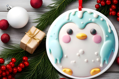 Round Christmass Ornament Sublimation|Clipart Product Image 2