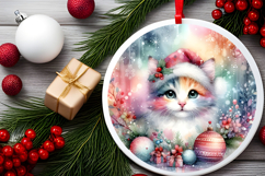 Round Christmass Ornament Sublimation|Clipart Product Image 2