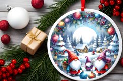 Winter Gnomes Ornament Sublimation PNG Product Image 2