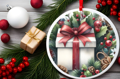 Round Christmass Ornament Sublimation|Clipart Product Image 2