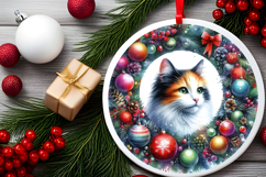 Round Christmass Ornament Sublimation|Clipart Product Image 2