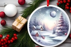 Tour Eiffel Winter Scene Sublimation PNG Product Image 2