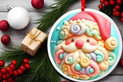 3D Martzipan Santa with Depth Sublimation PNG Product Image 2