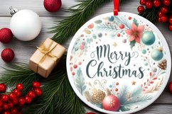 Merry Christmas Colorful Type Treatment Sublimation PNG Product Image 2