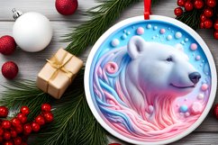 Polar Bear Winter Scene Sublimation PNG Product Image 2