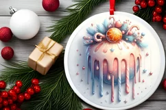 Martsipan Winter Scene Sublimation PNG Product Image 2