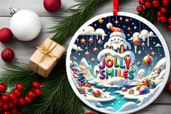 Jolly Smiles Christmas Vector Sublimation PNG Product Image 2