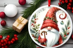 Christmas Gnome Ornament PNG Product Image 2