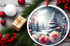 Winter Scene with Flowers Sublimation PNG Product Image 2