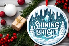 Shining Bright Round Melting Winter Scene Vector PNG Product Image 2