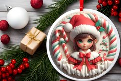 Large Text Girl 3d Martzipan Sublimation PNG Product Image 2